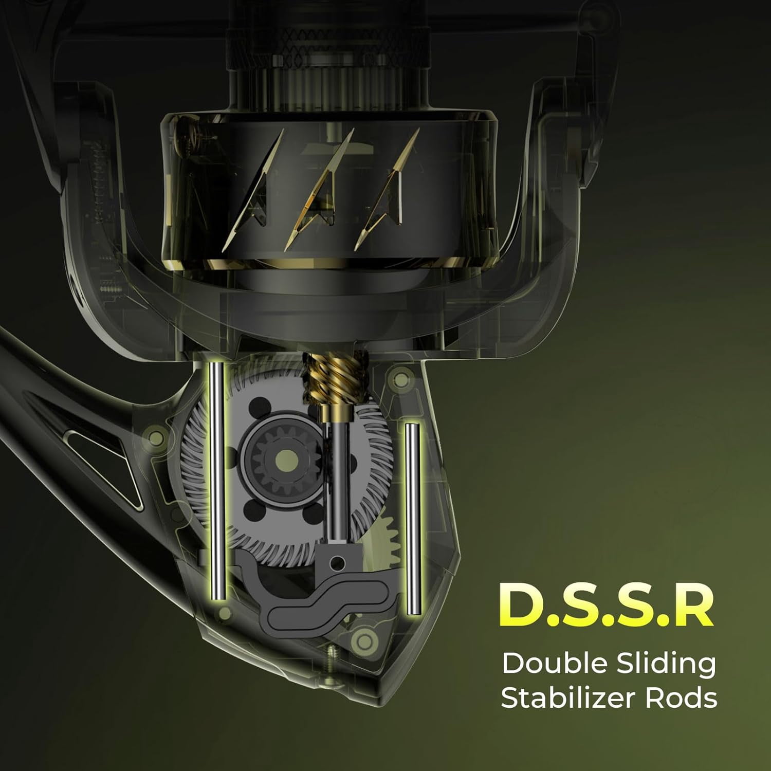 KastKing Spinning Reel –6.2:1 Gear Ratios, Carbon Fiber Drag 33–39.5LB, 10+1 - SharkyX-Gold-3000