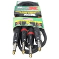 thumbnail image 3 of ProX XC-DP05 5' Dual 1/4" TS-M to Dual 1/4" TS-M Unbalanced High Performance Audio Cable, 3 of 6