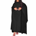 thumbnail image 2 of TXGREN summer dresses for women 2024 Muslim Prayer Abaya Women's Khimar Pure Color Hijab Dress Long Sleeve Dubai Kaftan womens summer dresses dresses for women 2024 Black+S, 2 of 4