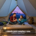 thumbnail image 2 of Abbraccia Cama de aire inflable, colchón de camping, bomba integrada, grueso, portátil, uso en casa y tienda, 2 of 6