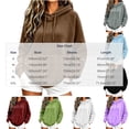 thumbnail image 6 of Vixolx Casual Solid Hoodies for Women Drawstring Fleece Hooded Sweatshirt with Kangaroo Pocket Fall Winter Long Sleeve Pullover, 6 of 7