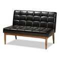 thumbnail image 2 of Kingfisher Lane Brown Finished Wood 2-Piece Dining Nook Banquette Set, 2 of 8