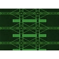 thumbnail image 1 of Ahgly Company Machine Washable Indoor Rectangle Transitional Green Area Rugs, 2' x 3', 1 of 7