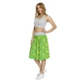 thumbnail image 3 of Women's Shamrock 4 Leaf Clover Cultural A-line Printed Skirt Casual Wear, S, Apple Green Yellow, by Ambesonne, 3 of 6