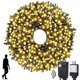 thumbnail image 1 of Motion Sensor Music Christmas Lights Outdoor Indoor, 108FT 300LED Christmas Tree Lights, Warm White Christmas String Lights for Tree Party Decorations, 1 of 5