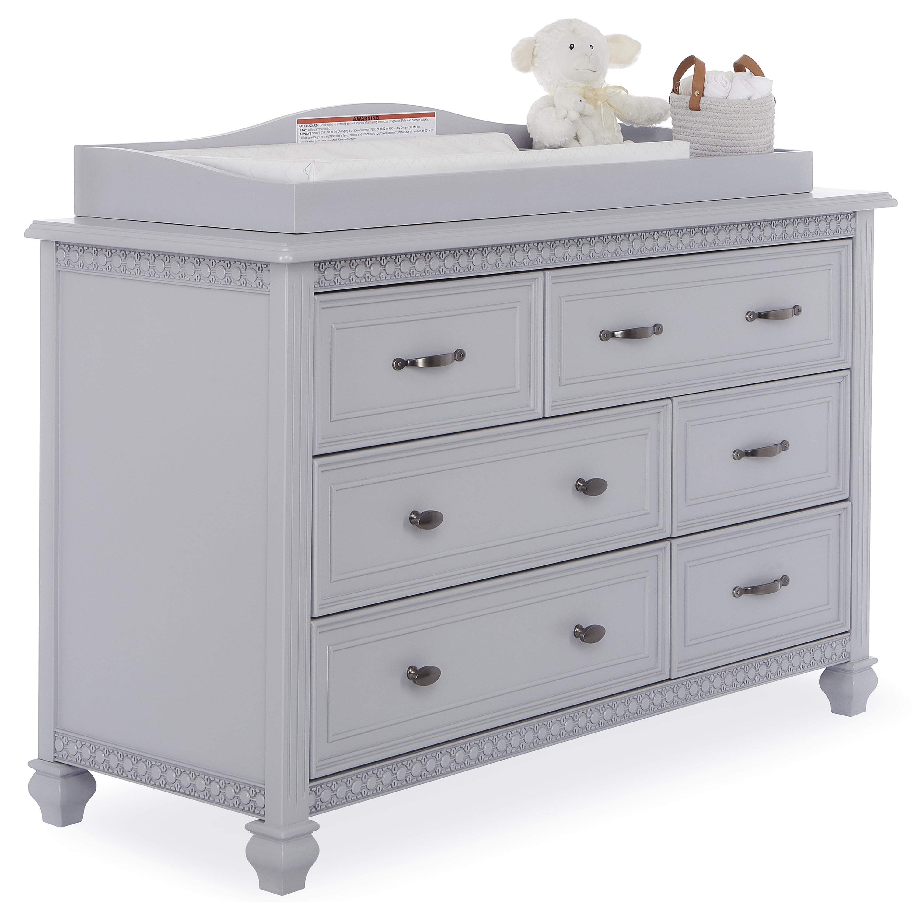 Evolur Changing Tray, Silver Shimmer