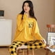 thumbnail image 1 of Pijamas de manga larga para mujer, conjunto de ropa de casa informal de gran tamaño, sección delgada, otoño e invierno, primavera y otoño, nuevo, 1 of 4