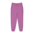 thumbnail image 6 of ZVAVZ Boys Cotton Linen Pants with Pockets Elastic Waist Drawstring Sweat Jogger Lounge Tapered Leg Harem Pants Trousers Purple,7 Years, 6 of 7