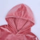 thumbnail image 4 of Ropa Para Bebés Y Niñas, Atuendo Para Niños Pequeños, Suéter Con Capucha De Terciopelo Dorado Para Otoño E Invierno, Top De Manga Larga, Pantalones Informales, Traje Rosa Odeerbi  LM103-7042, 4 of 9
