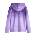 thumbnail image 6 of Gibobby Hoodies for Teen Girls Casual Fashion Gradient Oversized Long Sleeve Hooded Sweatshirt Kids Cozy Pullover Tops with Pockets(Purple,9-10 Years), 6 of 6
