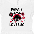 thumbnail image 4 of Inktastic Valentine's Day Papa's Lovebug Girls Baby Dress, 4 of 5