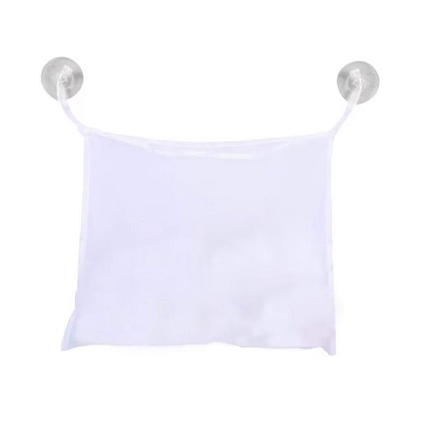 Organizador de malla para bañera, soporte de almacenamiento, bolsa de malla extraíble con ventosas fuertes, organizadores de baño para organizar el almacenamiento, red para juguete