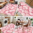 thumbnail image 6 of Ocean Pink Shell Area&nbsp;Rug 3x5ft Abstract Pink Theme Watercolor Modernism Non-Slip&nbsp;Washable Square&nbsp;Rugs Soft Felt Indoor Floor Mat for Bedroom Kitchen Living Room Bathroom, 6 of 9