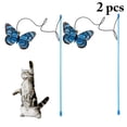 thumbnail image 1 of 2 Pcs Jouet Interactif pour Chat Cloche Artificielle Baguette Papillon Jouet d'Exercice pour Chat, 1 of 10