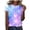 a-Blue598169, variant on VNKIDY Women's T-Shirt Oversized Galaxy Print Tees Crewneck Short Sleeve Stretch Loose Fit Top For Casual Street Daily Outdoor Wear Cozy Top