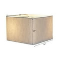 thumbnail image 2 of 16x16x10 Rounded Corner Premiere Hardback Shallow Square Drum Lampshade Textured Oatmeal, 2 of 5