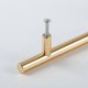 thumbnail image 3 of Gold Units Stainless Steel Door Knobs Pull Furniture Handle With Screws For Drawer Cabinet Kitchen Home Decorating, Hole To Hole Center Distance 160mm, 3 of 5