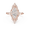 Rose Gold, variant on 1.50 CT Triangle Cut Moissanite Engagement Ring for Women, Triangle Two Stone Fashion in 18K Gold Plated 925 Sterling Silver