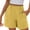 Yellow, variant on Staron Summer Pants for Women Linen Casual Wide Leg Shorts Elastic Waist Loose Comfy Solid Color Straight Leg Pants, Navy M