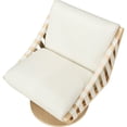 thumbnail image 4 of Meridian Furniture Millwin Cream Vegan Leather Swivel Accent Chair, 4 of 8