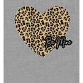 thumbnail image 2 of V Day Cheetah Heart Be Mine Crew Neck Short Sleeve Adult T-shirt
-Medium-Heather Gray, 2 of 3