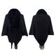 thumbnail image 4 of Capa de mujer, chal grueso y suelto de punto, bufanda de cuello artificial, capa para mujer, 4 of 4