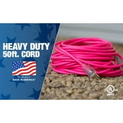 Southwire 2578SW000A 12/3 50' Neon Pink All Purpose Extension Cord