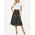 thumbnail image 5 of Falda midi vinipiel color Negro AMAD Casual para mujer talla L, 5 of 5