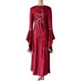 thumbnail image 5 of Renaissance Costume Women Corset Dress Medieval Maxi Dresses, Ren Faire Dress for Halloween and Cosplay, 5 of 5