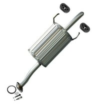 Stainless Steel Exhaust Muffler Fits 2003-2005 Honda Civic 1.3L & 2001-2005 Civic 1.7L - Direct Fit