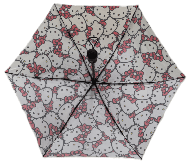 Hello Kitty 6 Panel Telescopic Umbrella with Auto Open Button