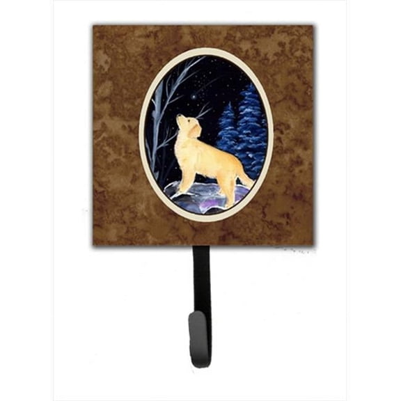 Starry Night Golden Retriever Leash Holder Or Key Hook
