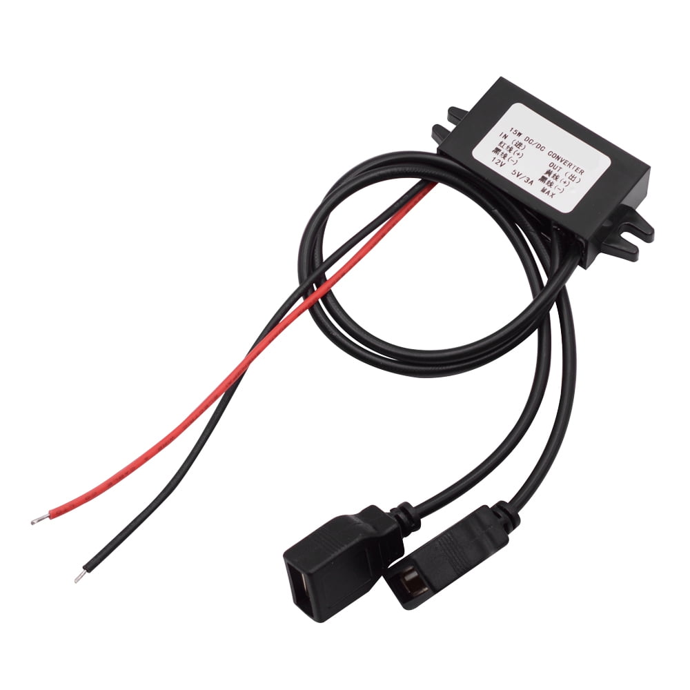 Convient Car Boat Motorcycle 2 USB Charger DC 12V To 5V 3A Power Adapter Supply
