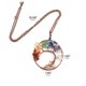 thumbnail image 2 of Colgante con piedras de chakra multicolores con forma de árbol de la vida Circe Boutique, 2 of 3