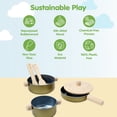 thumbnail image 3 of PlanToys® Wooden Cooking Utensils Set for Montessori Inspired Pretend Play , Practical Life, Creativity and Social Skill Development , Eco Friendly Wooden Kitchen Utensil Toys for Imaginative Cooking, 3 of 8