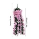 thumbnail image 3 of Artificial Violet Rattan Hanging Orchid Basket | Silk Simulation Flower Vine | Lifelike Wall Décor for Living Room Balcony Home | 90 cm Long | 2-5 cm Flowers | 1 Piece, 3 of 6
