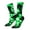 2 Black-2, variant on Green Tie Dye Print Adult Socks for Men & Women,Calf Socks, Ankle Socks,Boots Socks,Breathable Casual Sock,Unisex Crew Socks
