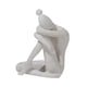thumbnail image 5 of Escultura abstracta, decoración de escritorio, sujetalibros decorativo, centro de mesa, arte moderno Blanco envejecido., 5 of 9