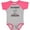 Baseball Heather and Hot Pink, variant on Inktastic Surgeon Mom Baby Girls Baby Bodysuit