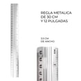 thumbnail image 2 of 4 Reglas Escolares Con Platillas Y Una Regla De Aluminio De 30cm, 2 of 4