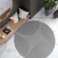 thumbnail image 5 of Round Wool Rug Gray 8x8, for Dining Room, Hallway, Hand-Tufted, Geometric Rugs, 5 of 6
