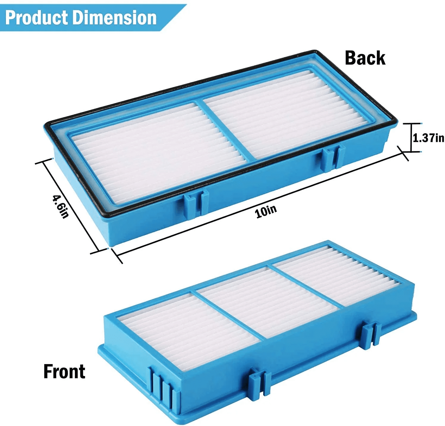 FREEGRIN Aer1 HEPA Replacement Filters, Compatible with Holmes Total Air Purifier,Replacement Parts # HAPF300AH-U4R, HAP242-NUC-6 Packs