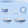 thumbnail image 2 of Koch Systeme CS 5‑Piece Induction Cookware Set with Detachable Handle, Space‑Saving Pots & Pans Set for All Stovetops, 2 of 9