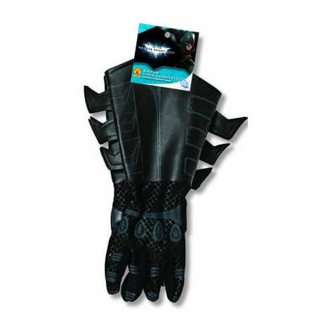 Batman: The Dark Knight Rises: Batman Gloves with Gauntlets, Child Size (Best Batman Costume Ever)
