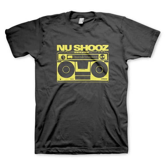 Men's Nu Shooz Boom Box T-shirt Medium Black