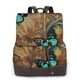thumbnail image 1 of Balery Vintage Butterfly Green Mochila de Cuero para Mujeres, Gran Capacidad, Bolsa de Viaje Multifuncional, Mochila de Cuero y Bolsa de Hombro para Mujeres, 1 of 4