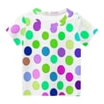 thumbnail image 5 of Zpanxa T-Shirts pour Tout-Petites Fille à Pois Col Rond Manches Courtes Haut Décontracté Polyester Spandex 13-14 Ans, 5 of 5