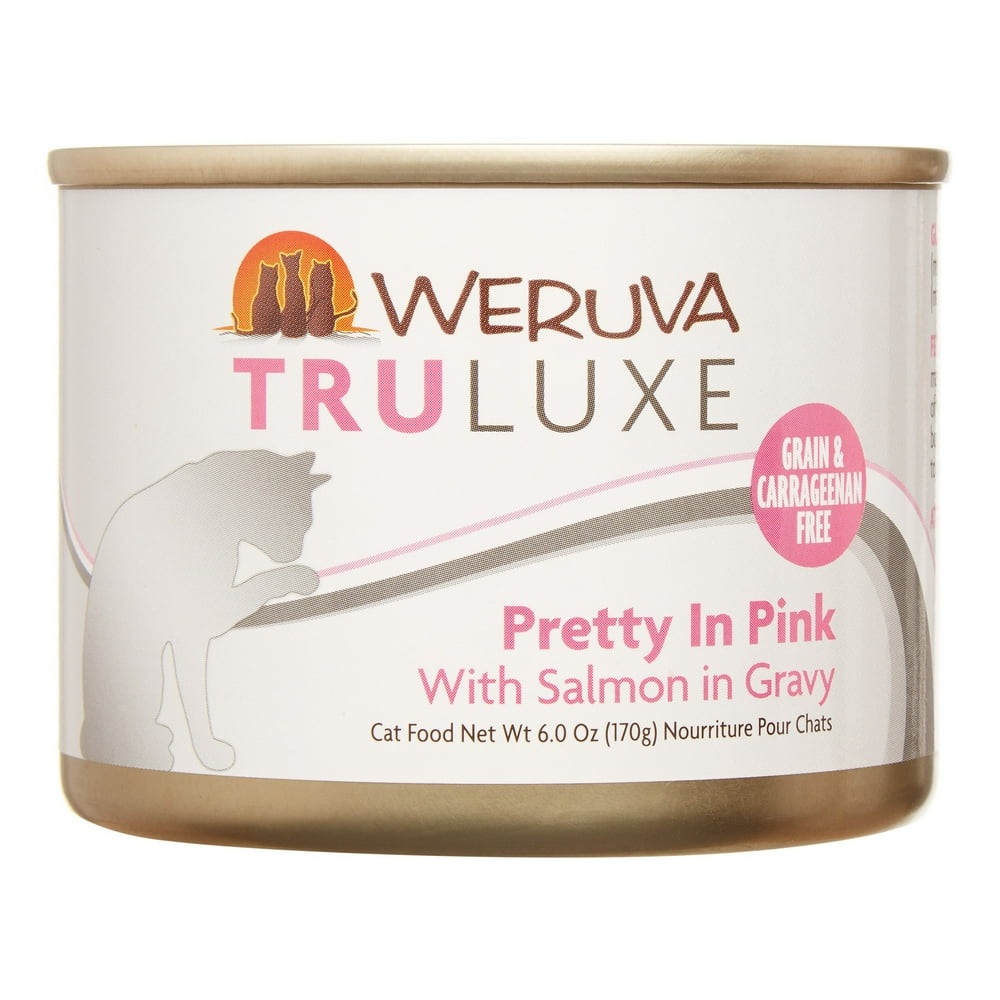 Weruva TruLuxe Pretty in Pink Salmon in Gravy Recipe Wet Cat Food, 6 Oz