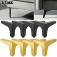 thumbnail image 3 of 4Inch 10cm Furniture Sofa Legs Modern Metal Diamond Triangle Furniture Feet DIY, 3 of 6