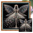thumbnail image 1 of Hilo Algodón Ecológico Bordado 11CT 3 Hebras Impresión 45*45 Cm Kit Serie Personajes Punto Cruz Hadas Y Mariposas Coloridas Likrtyny, 1 of 9